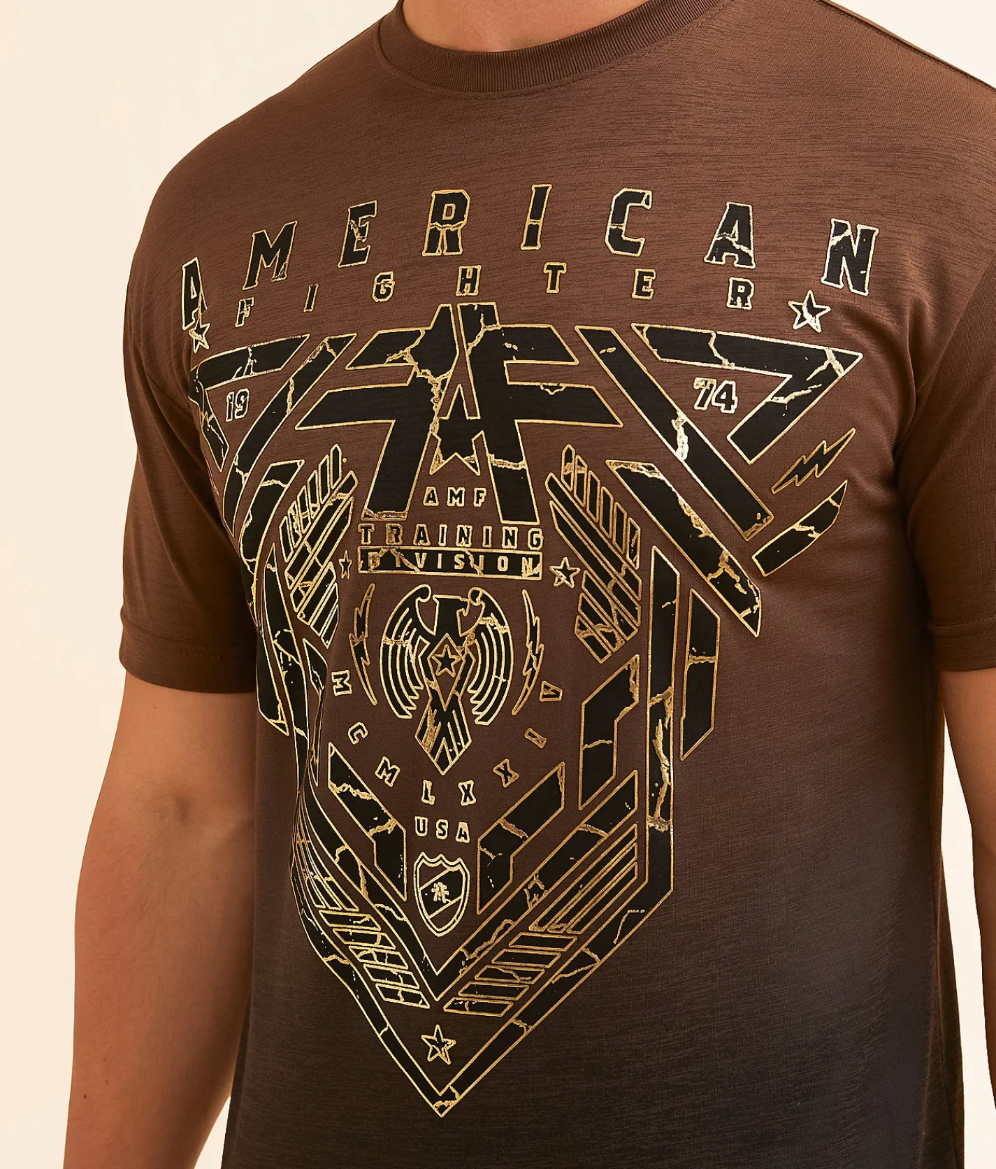 Graphic T-Shirts | American Fighter Brighton T-Shirt Carafe Hot Fudge