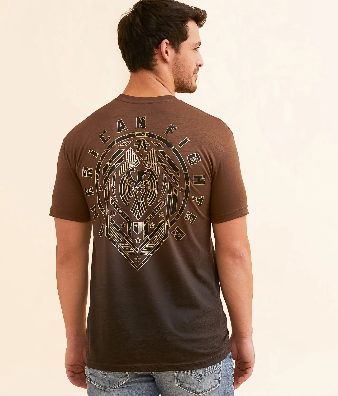 Graphic T-Shirts | American Fighter Brighton T-Shirt Carafe Hot Fudge