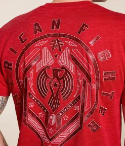 Graphic T-Shirts | American Fighter Brighton T-Shirt Cherry Dk Cherry