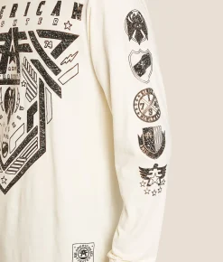 American Fighter Brighton T-Shirt Antique White