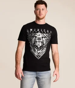 Tops|Graphic T-Shirts | American Fighter Brighton T-Shirt Black Mass