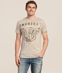 American Fighter Brimley T-Shirt Bone New