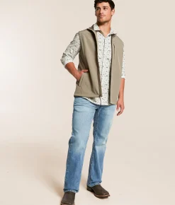 Tops|Coats & Jackets | Gentry County Softshell Vest Brindle