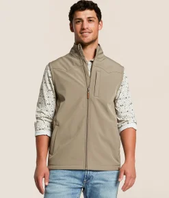 Tops|Coats & Jackets | Gentry County Softshell Vest Brindle