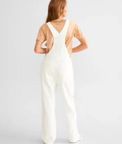 Z Supply Brinley Denim Overalls Bone Clearance