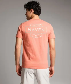 Tops|Graphic T-Shirts | Maven Co-op Brittle Badge T-Shirt Terra Cotta