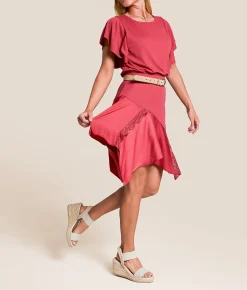Mia Brittni Wedge Sandal Natural Clearance