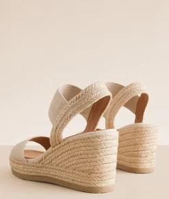 Mia Brittni Wedge Sandal Natural Clearance