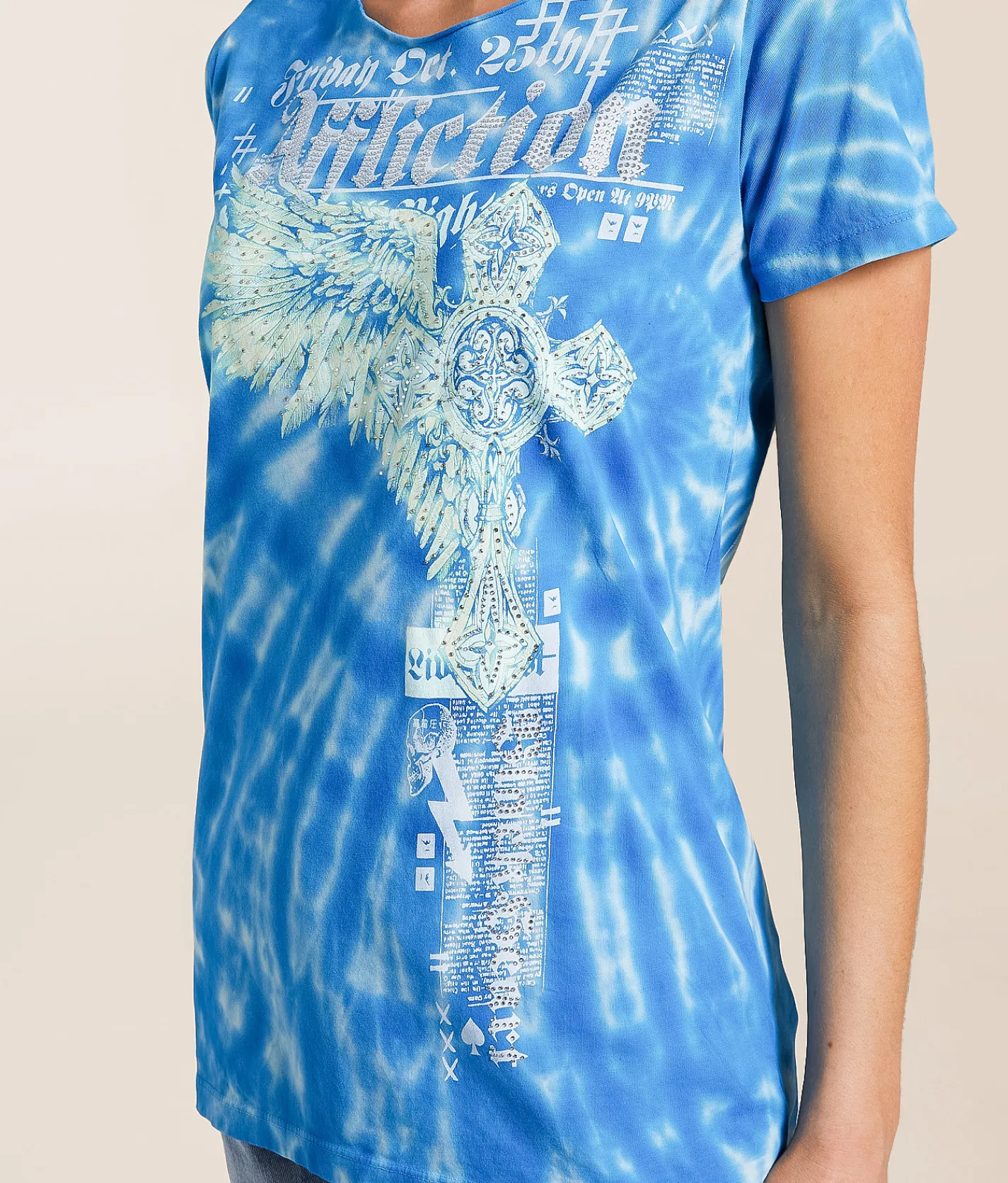 Tops | Affliction Brixton Wings T-Shirt Guardian Wash