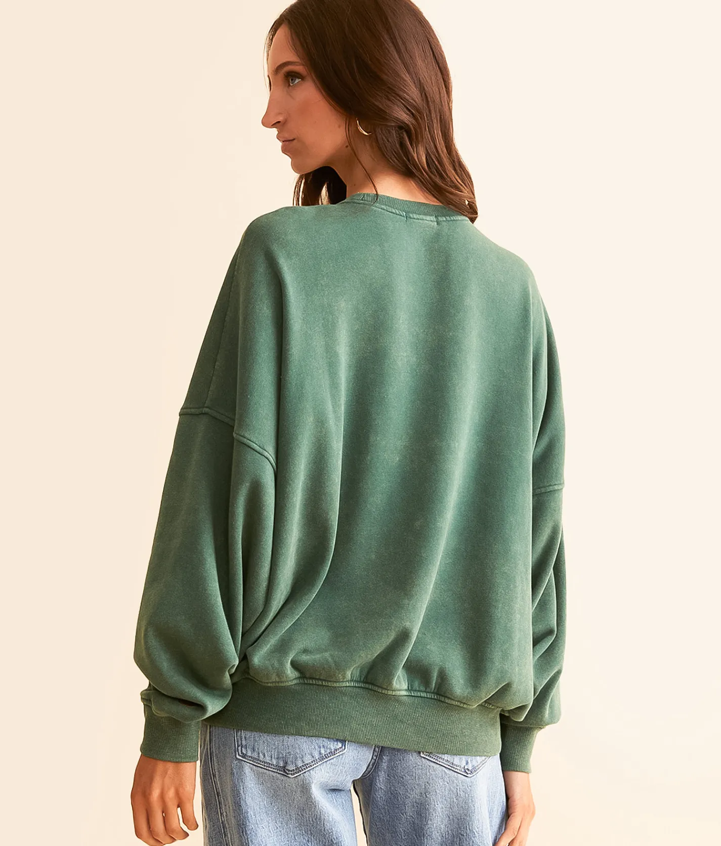 Tops | Modish Rebel Broken Heart Pullover Trekking Green