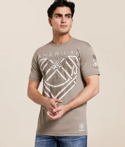 Graphic T-Shirts | American Fighter Brookmont T-Shirt Desert Taupe