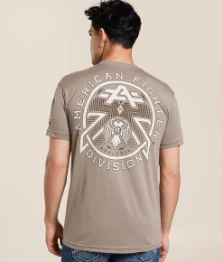 Graphic T-Shirts | American Fighter Brookmont T-Shirt Desert Taupe