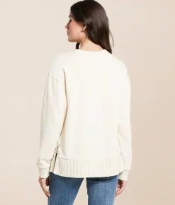 White Crow Brook Pullover Warm White Discount