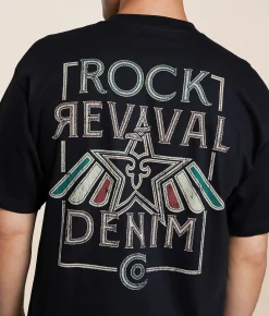 Tops|Graphic T-Shirts | Rock Revival Brooks T-Shirt Black