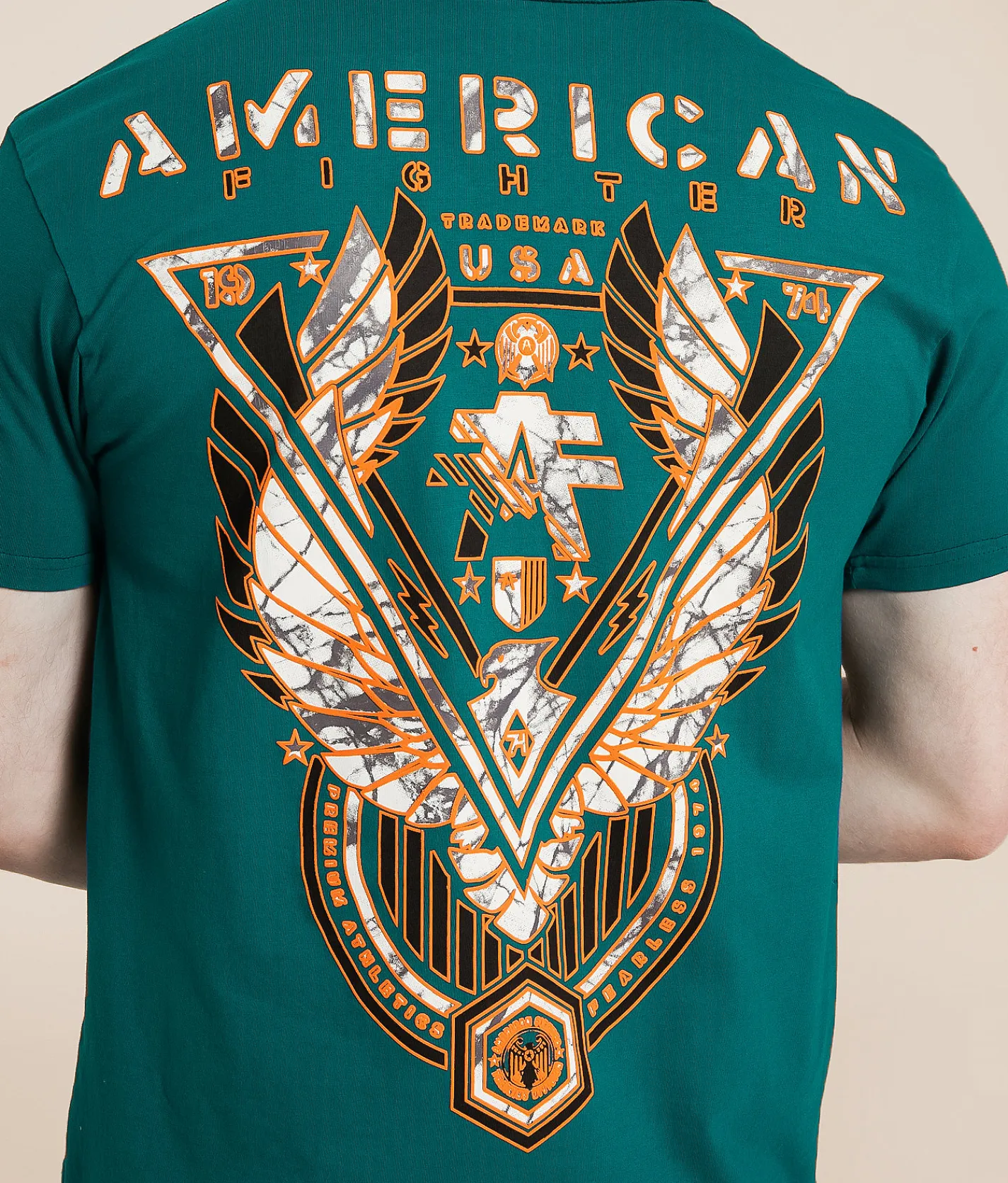 American Fighter Brownlee T-Shirt Atlantic Deep
