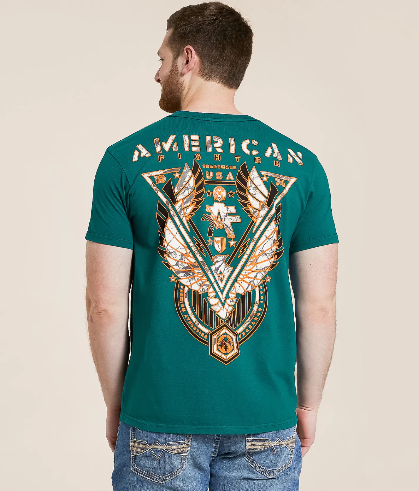 American Fighter Brownlee T-Shirt Atlantic Deep