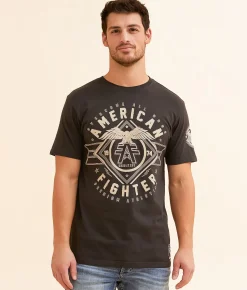 Graphic T-Shirts | American Fighter Broxton T-Shirt Black Olive