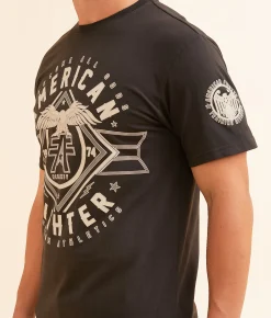 Graphic T-Shirts | American Fighter Broxton T-Shirt Black Olive