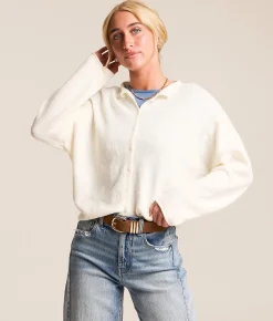 Tops | J.O.A. Brushed Cardigan Sweater Ivory