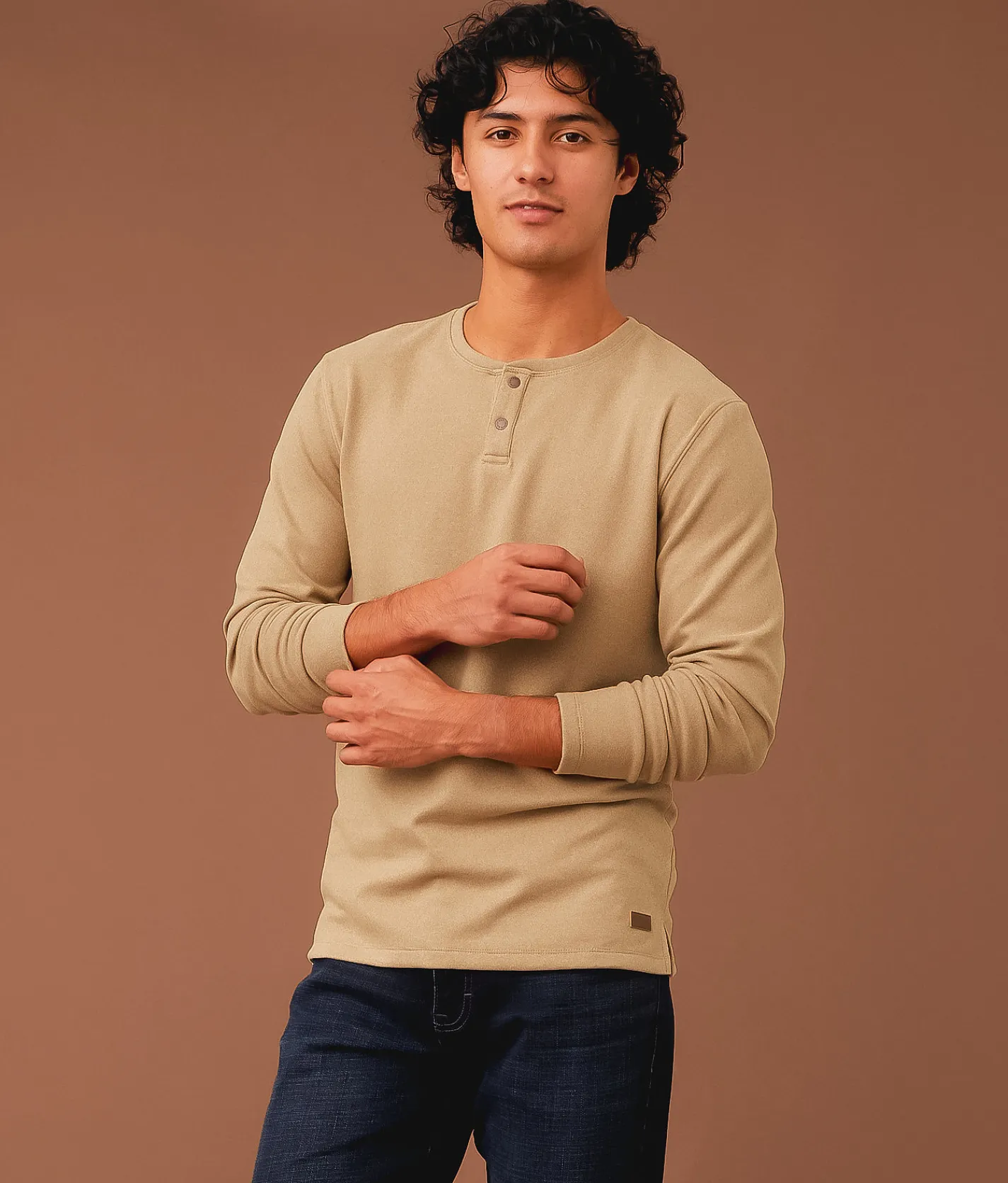 Tops | Outpost Makers Brushed Henley Yukon