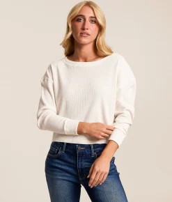 FITZ + EDDI Brushed Knit Thermal White Clearance
