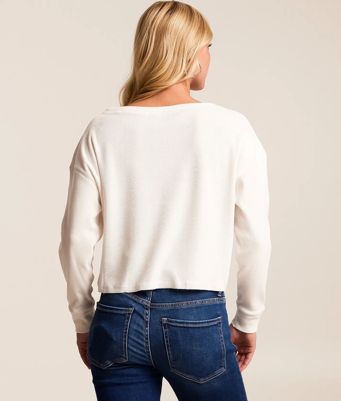 FITZ + EDDI Brushed Knit Thermal White Clearance