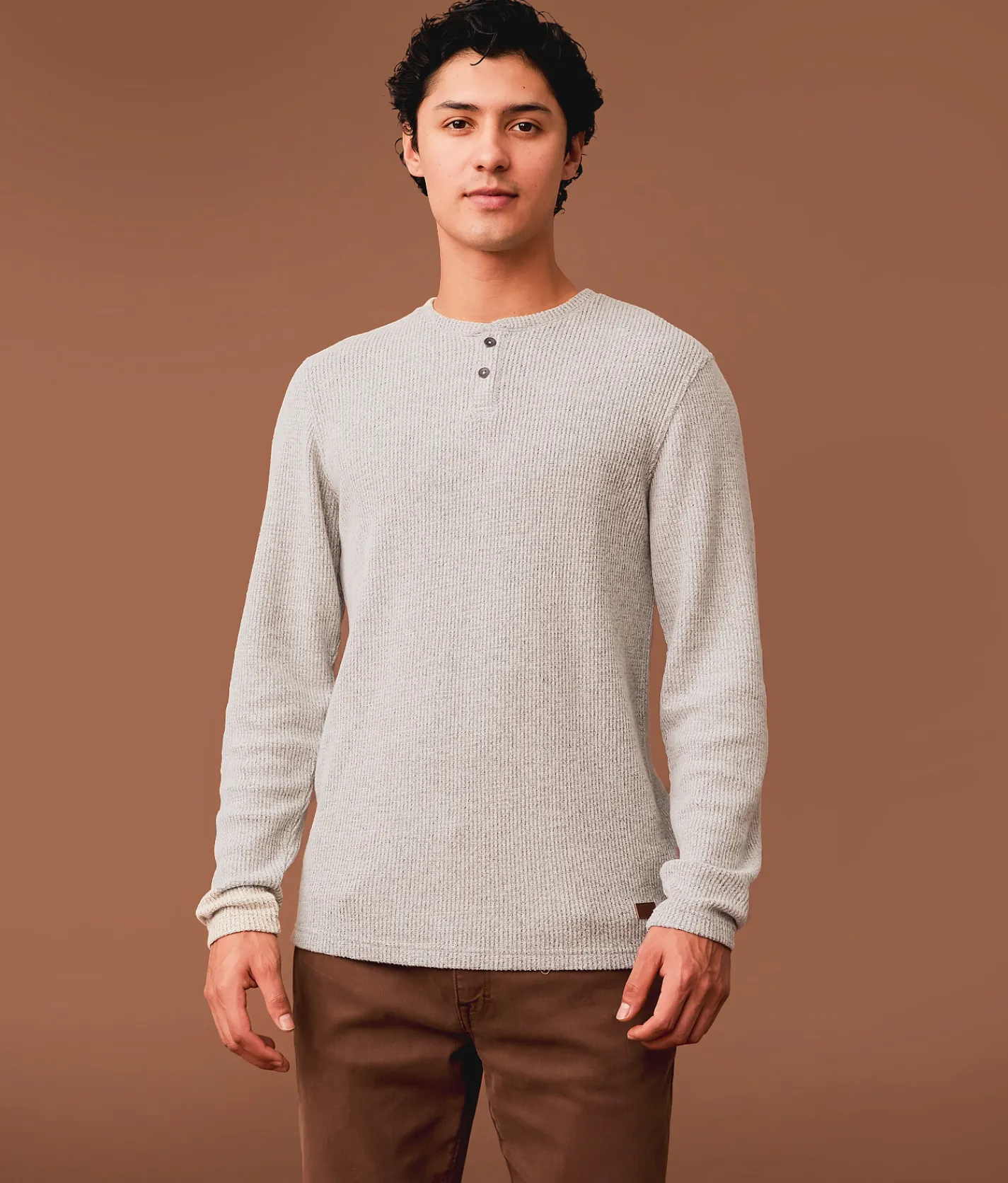 Tops | Outpost Makers Brushed Thermal Henley Kambaba