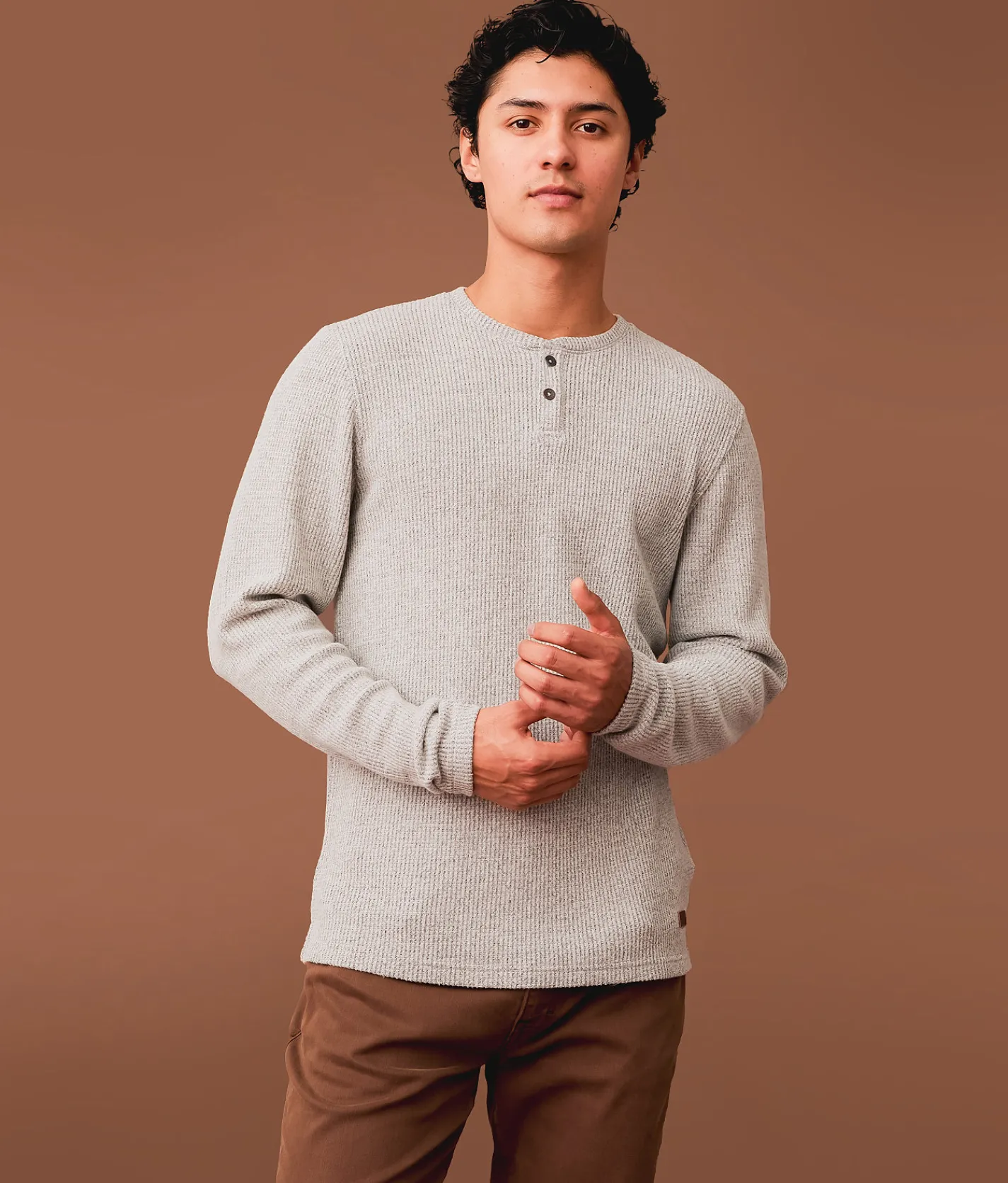 Tops | Outpost Makers Brushed Thermal Henley Kambaba