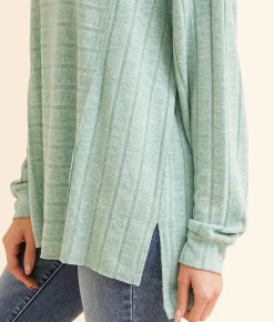 Tops | Daytrip Brushed Wide Rib Top Feldspar