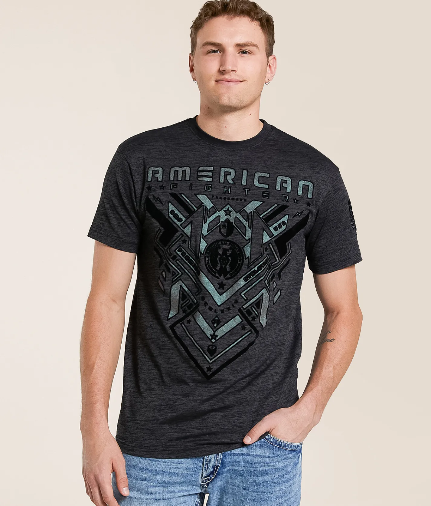 Tops|Graphic T-Shirts | American Fighter Bryceland T-Shirt Black Mass