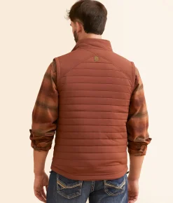 Dakota Grizzly Bryce Puffer Vest Brick Hot