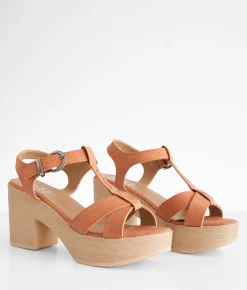 Bullboxer B-52 Strappy Heeled Sandal Orange Online