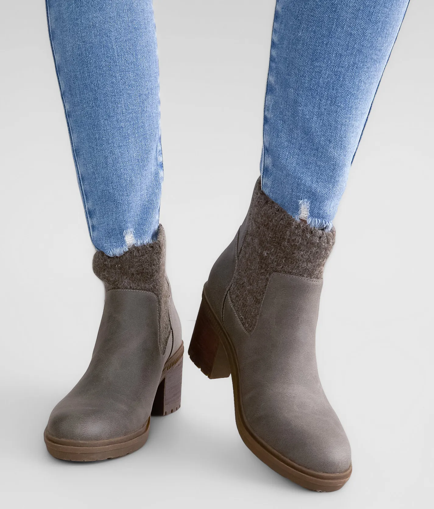Shoes | Bullboxer B-52 Sweater Knit Ankle Boot Dark Grey