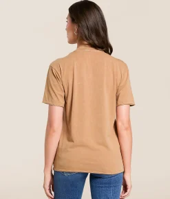 Ariat Buckaroo Boyfriend T-Shirt Toasted Coconut Mineral New