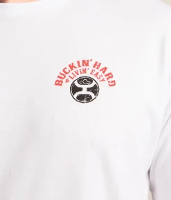 Hooey Buckin' Hard T-Shirt White Online