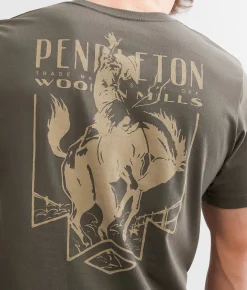 Pendleton Bucking Bronco T-Shirt Army Discount