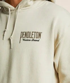 Pendleton Bucking Horse Hooded Sweatshirt Sand