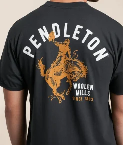 Pendleton Bucking Horse T-Shirt Vintage Black Sale
