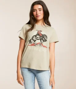 Wrangler® Bucking Horse T-Shirt Trench Coat Heather Outlet
