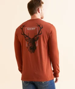 Departwest Buck License T-Shirt Barn Red Online