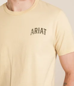 Ariat Buck Wild T-Shirt Wood Ash Discount