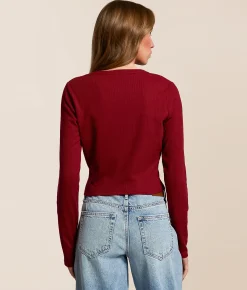 Tops | True Religion Buddha Cropped T-Shirt Biking Red