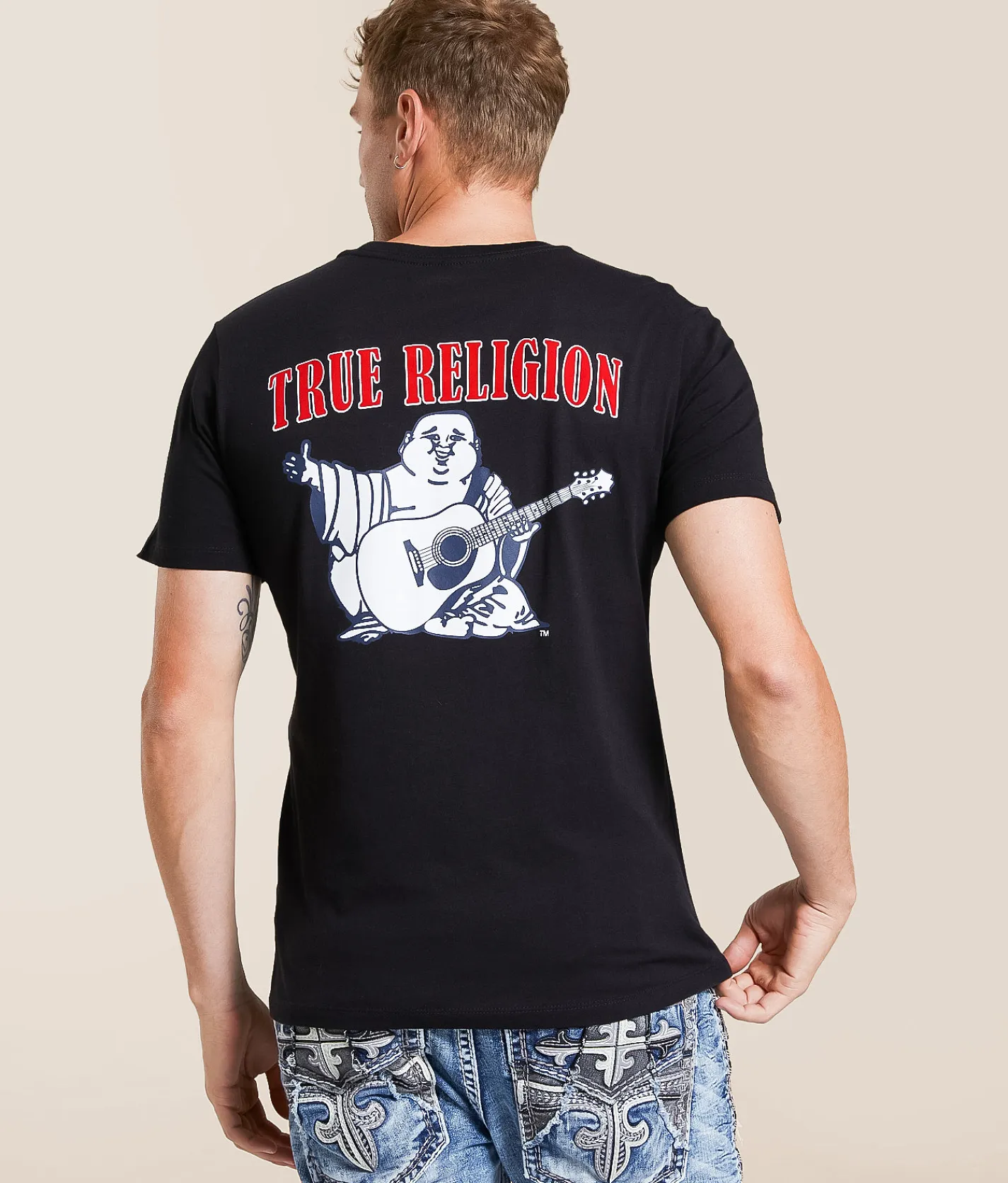 True Religion Buddha T-Shirt Ruby Red Sale