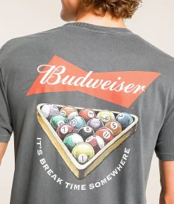 Tops|Graphic T-Shirts | JEDCo Budweiser Break Time T-Shirt Pepper