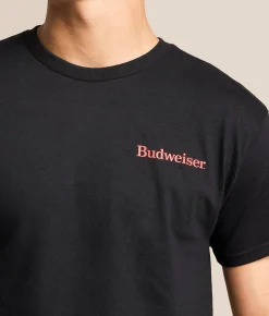Tops|Graphic T-Shirts | JEDCo Budweiser Bud Break Time T-Shirt Black