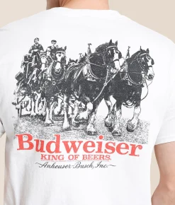 Junkfood Budweiser King Of Beers T-Shirt White
