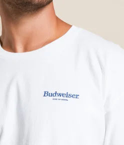 Junkfood Budweiser Label T-Shirt White