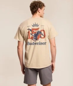 Tops|Graphic T-Shirts | Junkfood Budweiser 150th Anniversary T-Shirt Sand