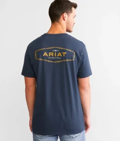 Ariat Buffalo Barb T-Shirt Blue Dusk Sale