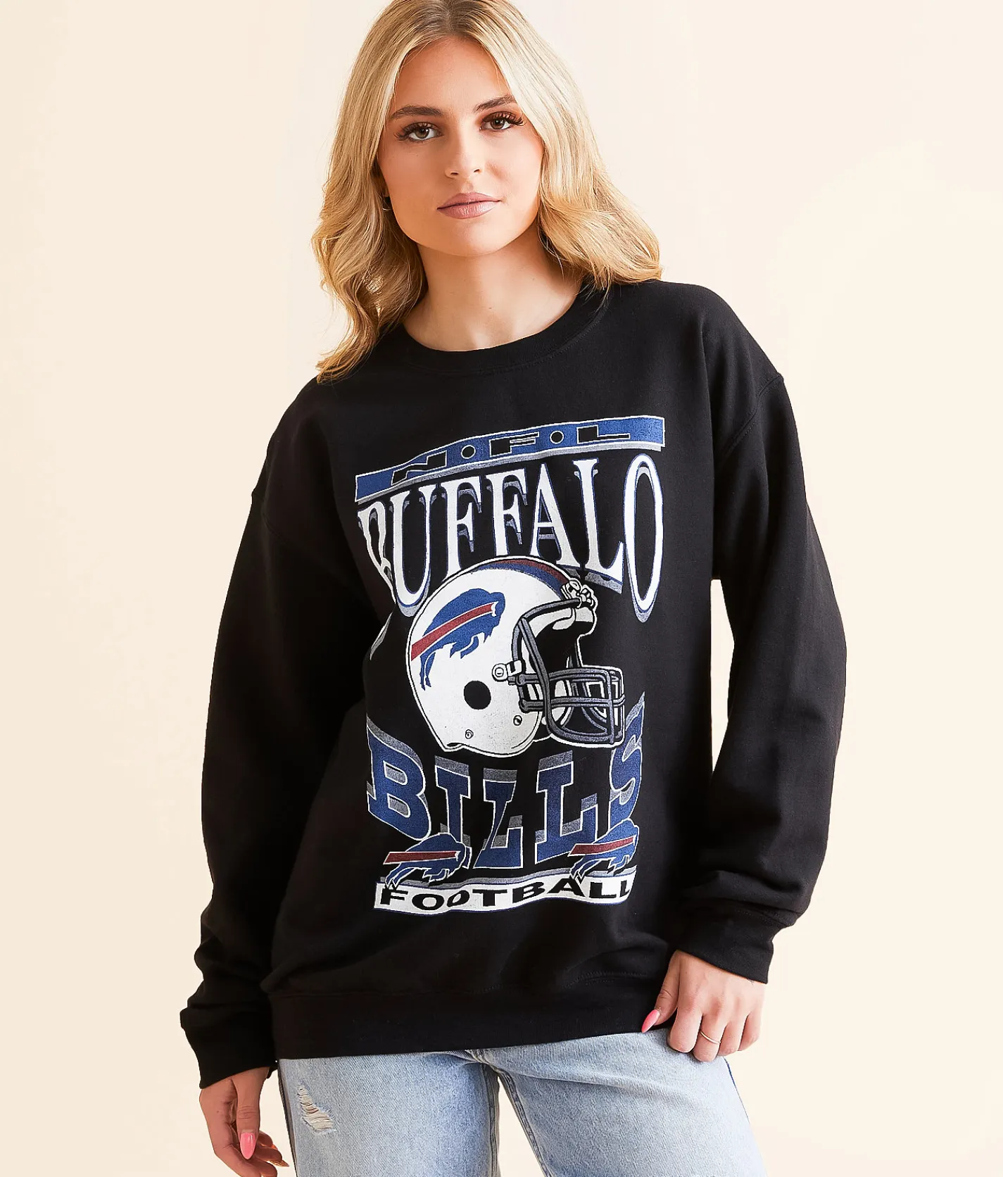 Junkfood Buffalo Helmet Pullover Bills New
